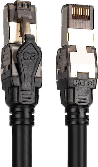 Digitus S/FTP Cat.6 (Gigabit) Cablu de Rețea Ethernet 2m Negru