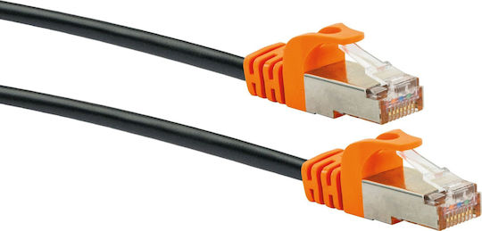 Schwaiger S/FTP Cat.7 (10Gbps) Καλώδιο Δικτύου Ethernet 5m Μαύρο