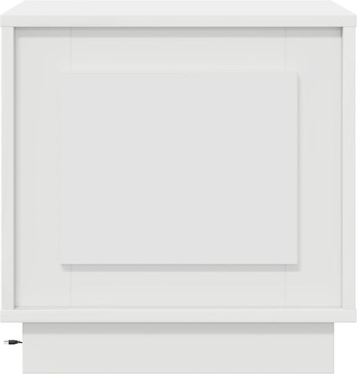 Κομοδίνο Ξύλινο Λευκό 44x34.5x45cm
