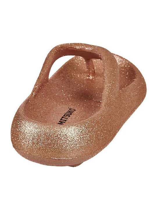 Rose Gold Flip-Flops