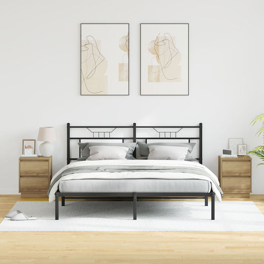 Комоди Дървени Кафяв дъб 2бр 39x34.5x50см