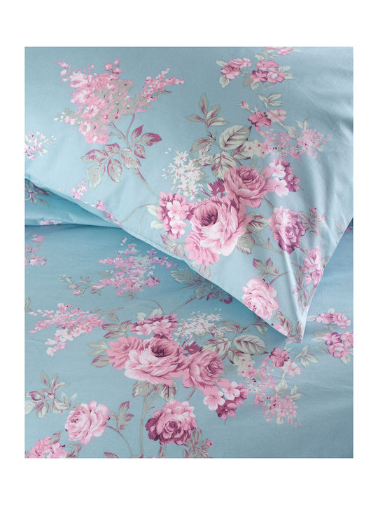 Rythmos Duvet Set Single 160x240cm Springtime Blue 2pcs