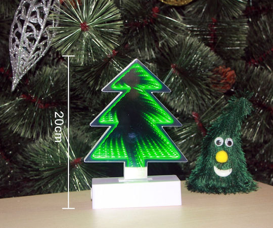 Christmas Decorative Illuminated Tree 20cm Green