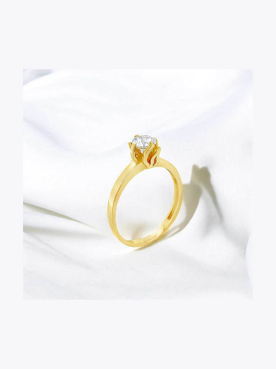Xryseio Единичен камък от Злато 14K