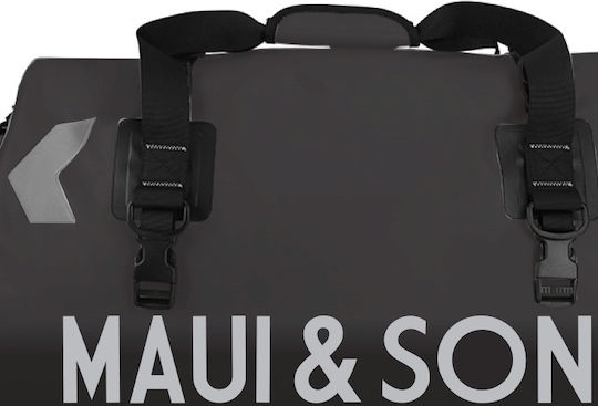 Maui & Sons Σακ Βουαγιάζ Πλάτης 55lt Μαύρο Υφασμάτινο Μ46xΠ25xΥ38εκ.