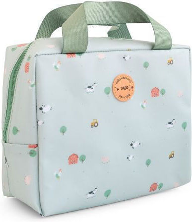Saro Funny Farm Kids' Insulated Handbag Lunch Bag 6L Green 19x10x24cm