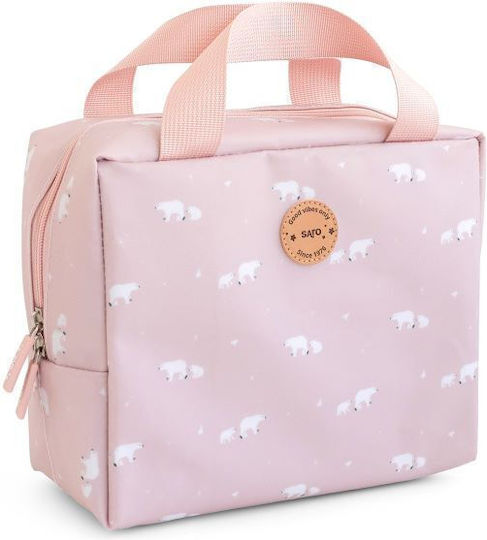 Saro Polar Kids' Lunch Bag Insulated Handbag 6L Pink 19x10x24cm