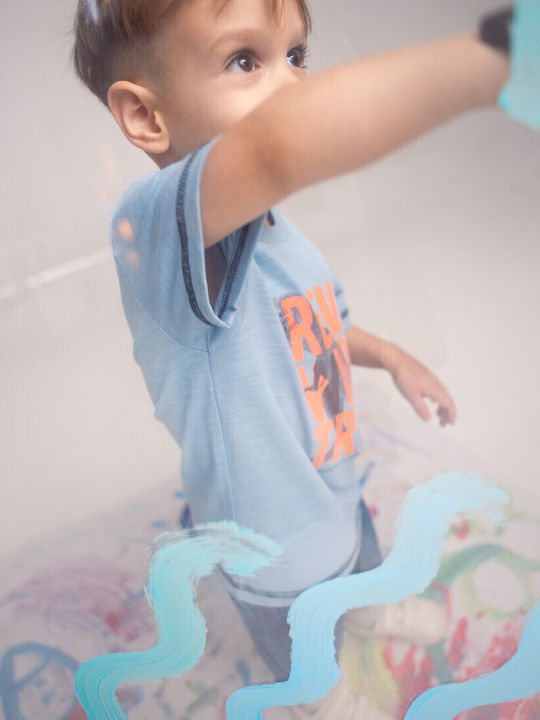 Kinder-Set mit Shorts Sommer 2Stück Light Blue