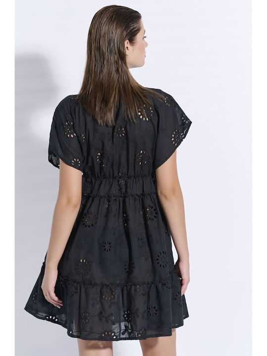 Jeannette Lingerie Caftan de Plajă Negru