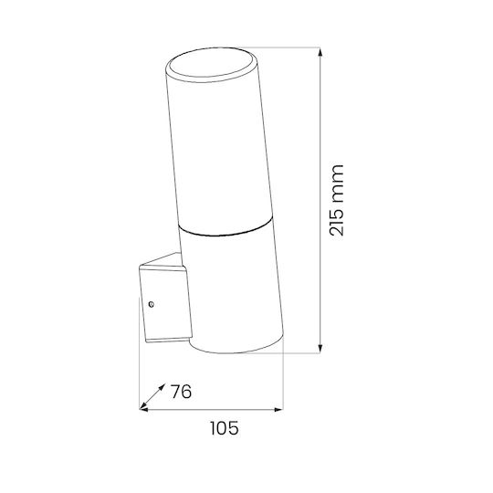 Eko Light Wall-Mounted Outdoor Light E27 IP44