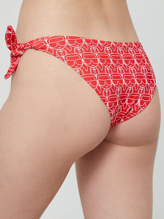 Karl Lagerfeld KL22WBT14 Bikini Slip Red