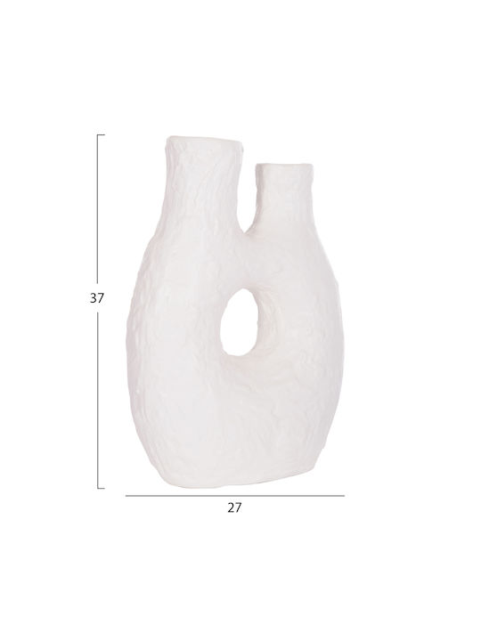 HomeMarkt Decorative Vase Namentis White 27x13.5x37cm
