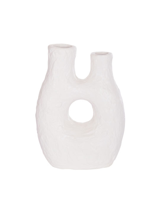 HomeMarkt Decorative Vase Namentis White 27x13.5x37cm