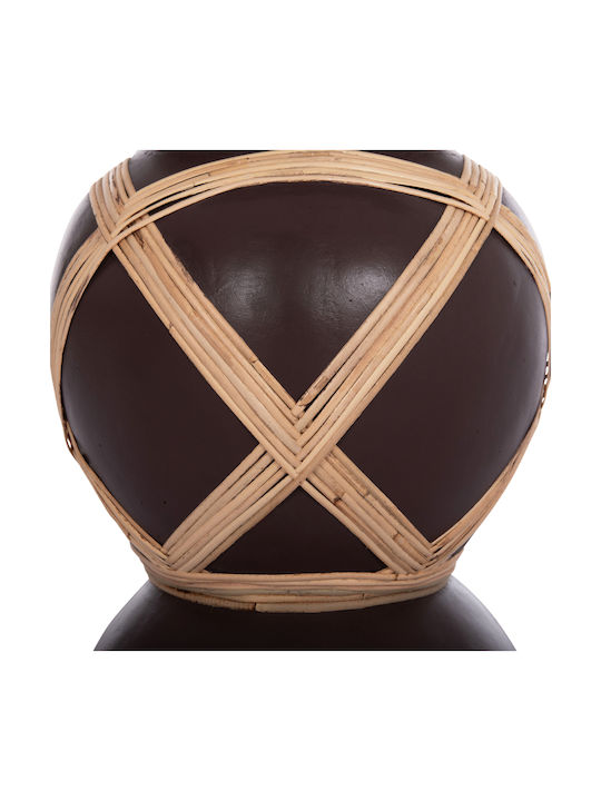 HomeMarkt Decorative Vase Maynard Black 32x32x62.5cm