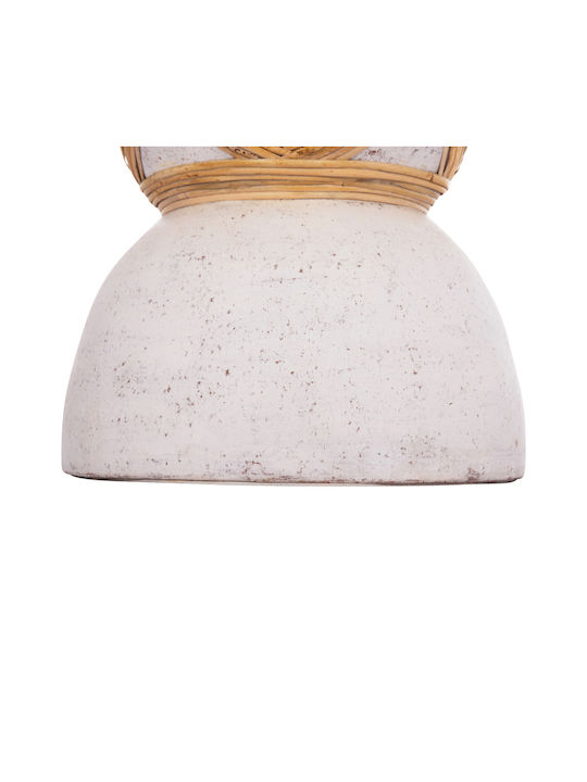 HomeMarkt Decorative Vase Maynard White 27.5x27.5x50cm