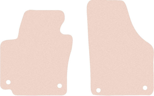 Wielganizator Front Mats 2pcs for Volkswagen Golf Plus 2005-2014 Beige