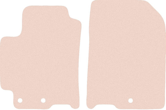 Wielganizator Front Mats 2pcs for Suzuki Crossover Kia Stonic 2017 Beige