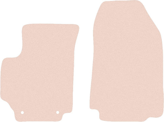 Wielganizator Vordere Matten 2Stück aus Gummi für Fiat Croma 2005-2011 Beige
