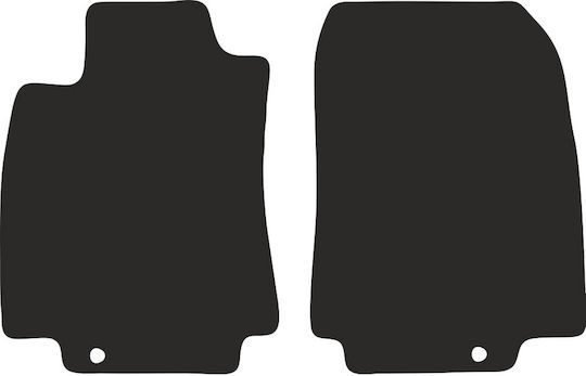 Wielganizator Μπροστινά Πατάκια 2τμχ για Nissan Tiida 2004-2012 Μαύρα