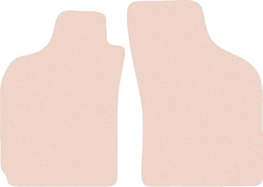 Wielganizator Vordere Matten 2Stück aus Gummi für Fiat Siena 1996-2006 Beige
