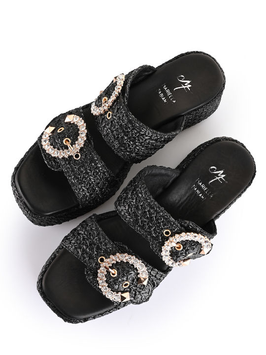 Γυναικεία Σανδάλια Flatforms Μαύρα