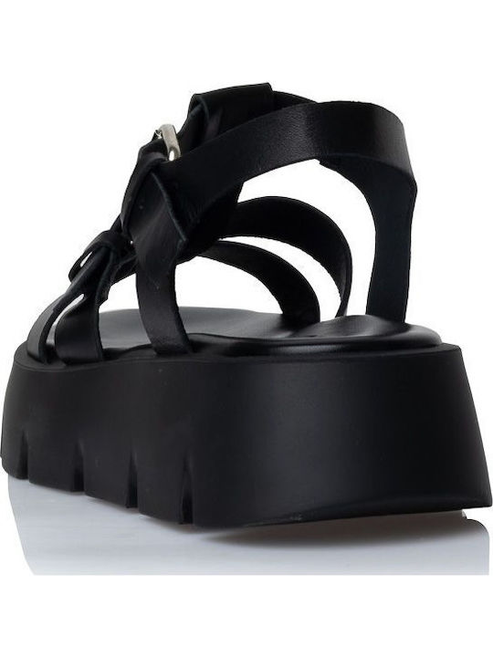 Γυναικεία Σανδάλια Flatforms Μαύρα