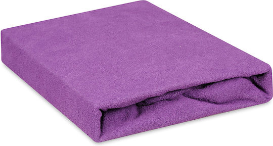 Matex Σεντόνι King Size με Λάστιχο 220x200+20εκ. Purple 22