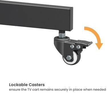 Brateck DTM-T1042T TV Mount Floor up to 70" and 45kg Silver