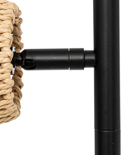 Lampa de podea Î150cm. Negru