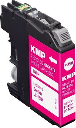 KMP Compatible Inkjet Printer Ink Brother LC-123M Magenta 1pcs