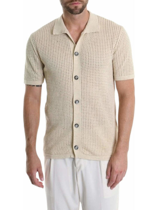 Къс ръкав Риза Beige