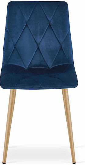 Chairs Kitchen Libra 60x50x50cm 2pcs Navy Velvet