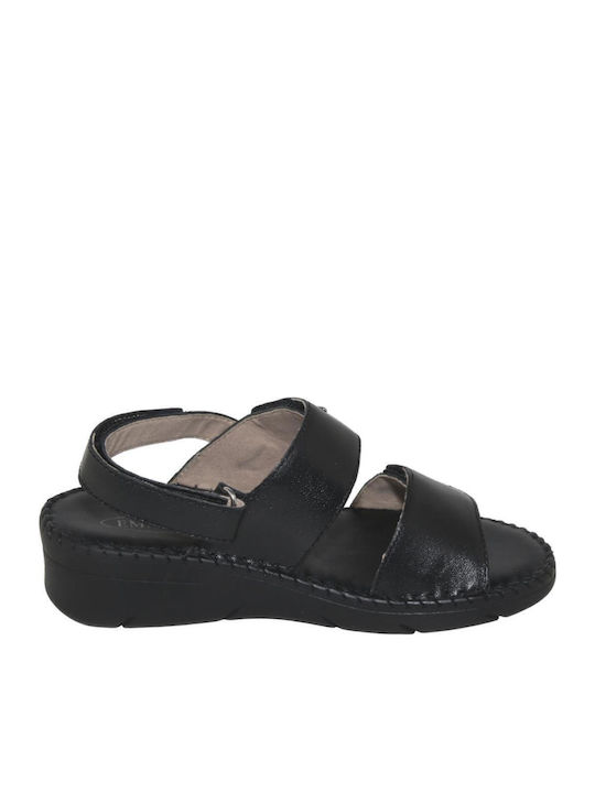 Анатомични Летни дамски платформи Черни 23156-ΟΛА-BLACK-202-35