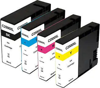 Pelikan Compatible Inkjet Printer Ink Package Canon PGI-2500XL 515 Pages 22ml Multiple (Color) 4pcs