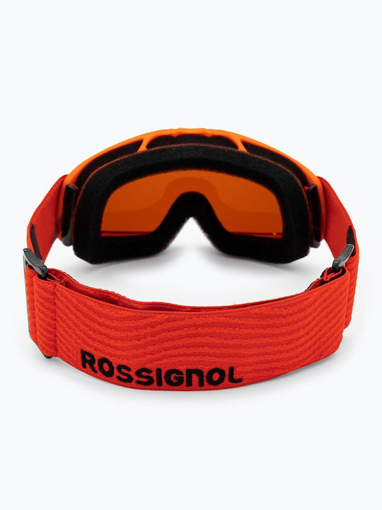 Rossignol Raffish Ski- und Snowboardbrille für Kinder in Orange mit orangefarbenem Glas