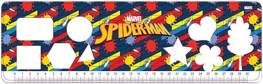 Spiderman Zeichenblock 23x33cm 40 Blatt Aufkleber Schablonen 508554
