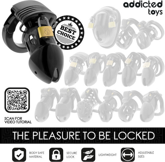 Addicted Toys Κλουβί Πέους σε Μαύρο Χρώμα
