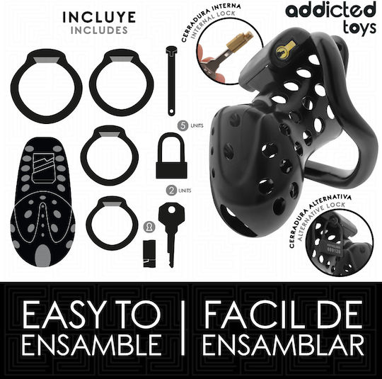 Addicted Toys Κλουβί Πέους σε Μαύρο Χρώμα