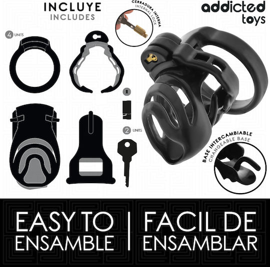 Addicted Toys Κλουβί Πέους σε Μαύρο Χρώμα