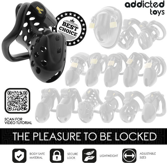 Addicted Toys Κλουβί Πέους σε Μαύρο Χρώμα
