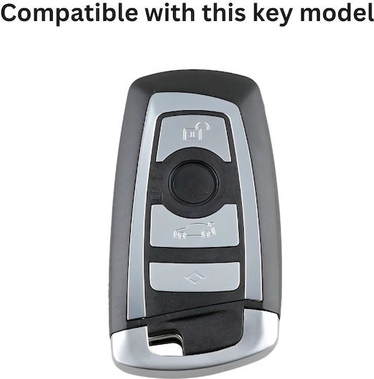 Husă de protecție premium pentru cheie BMW, material TPU de înaltă calitate, compatibilă cu X1, X3, X4, I3, M3, M4, M5, M6, Seria 1, 3, 5, 6, 7, 2010-2016, negru auriu, Luvlu