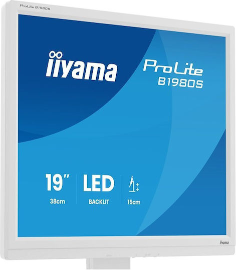 Iiyama B1980S-W1 TN Monitor 19" 1280x1024 with Response Time 3ms GTG White