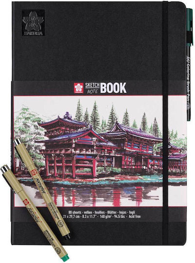 Sketchbook Notebook Sakura White Paper 12 X 12 Cm