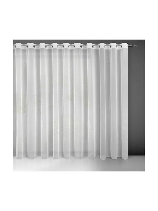 Eurofirany Vorhang mit Grommet Esel Weiß 250x350cm