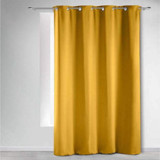Blackout Curtain with Grommets L-c Occult Yellow 135x280cm
