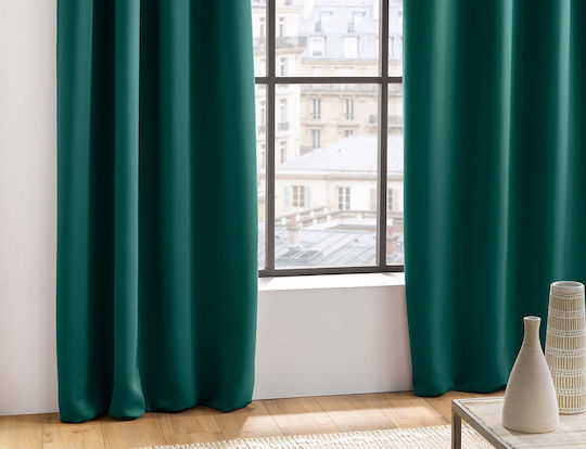 Douceur d'Intérieur Vorhang Verdunkelung Fenster mit Grommet Grün 135x280cm