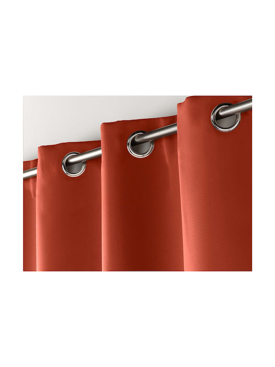 Douceur d'Intérieur Curtain Blackout Window with Grommet Orange 135x280cm