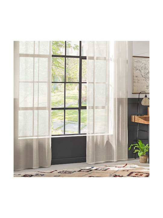 Atmosphera Curtain with Ecru Grommets 135x240cm