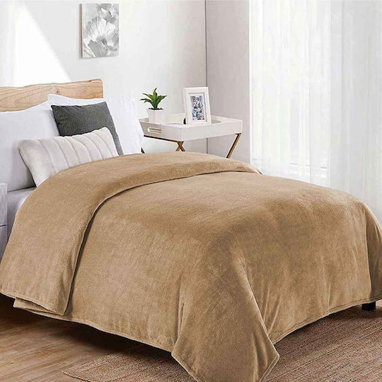 Dimcol Decke Vlies Übergröße 220x240cm Beige