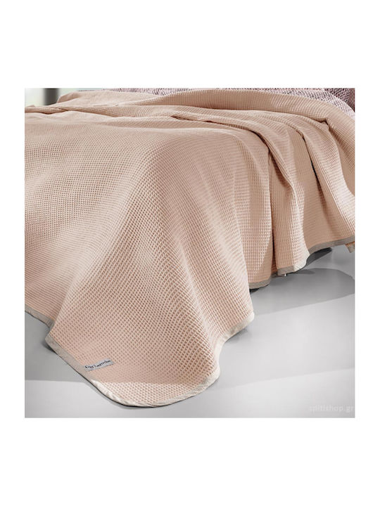 Guy Laroche Diamante Pique Single Blanket 165x250cm Ice